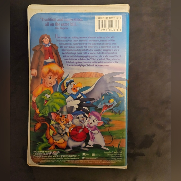 Disney Black Diamond VHS | Aladdin | Beauty and the Beast | Rescuers Down Under - Picture 12 of 15